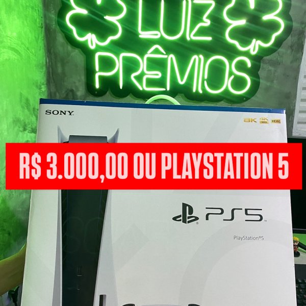 R$ 3 MIL OU PLAYSTATION 5